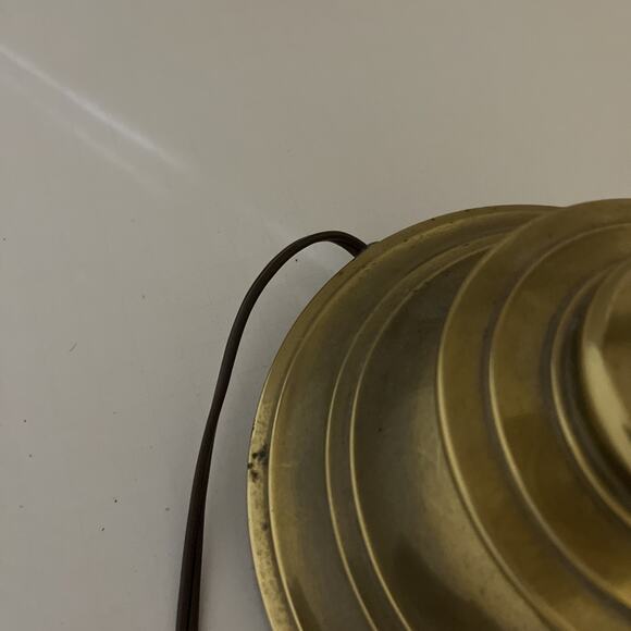 EX LARGE PINEAPPLE LAMP 1970 BRASS BRONZE MID CENTURY REGENCY HOLLYWOOD 2 Avail - Picture 10 of 16